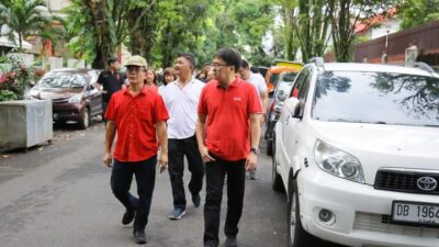 Walikota Andrei Angouw Cek Infrastruktur Kota  Manado Di dampingi Jhonny Suwu Dan Pieter Eman