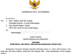 Jam Kerja ASN Kotamobagu Berkurang Selama Ramadhan