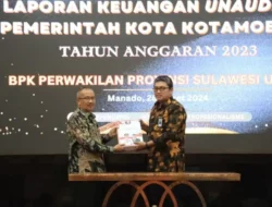 Asripan Nani Serahkan LKPD Unaudited Pemkot Kotamobagu Kepada BPK Perwakilan Sulut