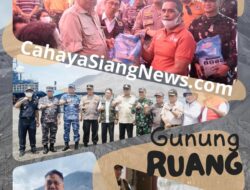 Pagi Ini, Gubernur Olly Dondokambey Pantau Langsung Lokasi Gunung Ruang Tagulandang