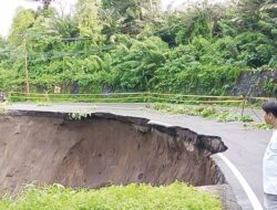 Warning, Tiga Titik Longsor di Jalan Penghubung Mitra – Minahasa