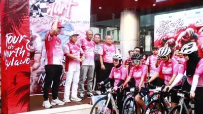 Wagub Steven Kandouw Resmi Lepas Peserta Tour de North Sulawesi 2024