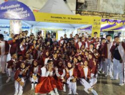 Ikuti Kejuaraan Hulonthalo Marching Festival, SMPN Molibagu Sabet Juara 2 Divisi Senior Logam